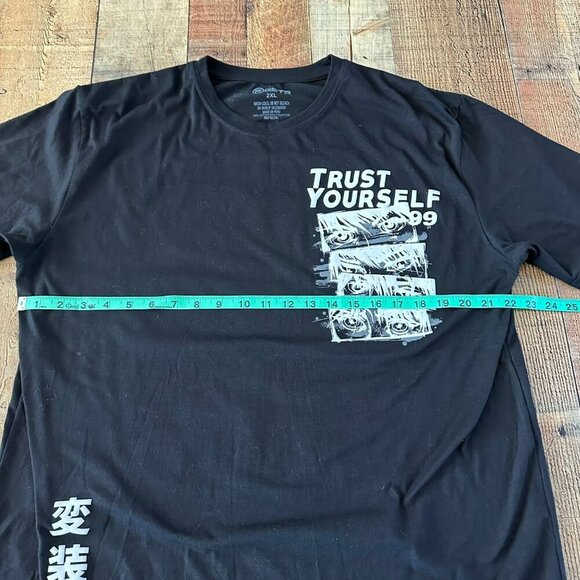 Trust Yourself Graphic Tee - Anime Eyes Design "Trust Yourself 99" - GSTR - 2XL - Picture 4 of 6